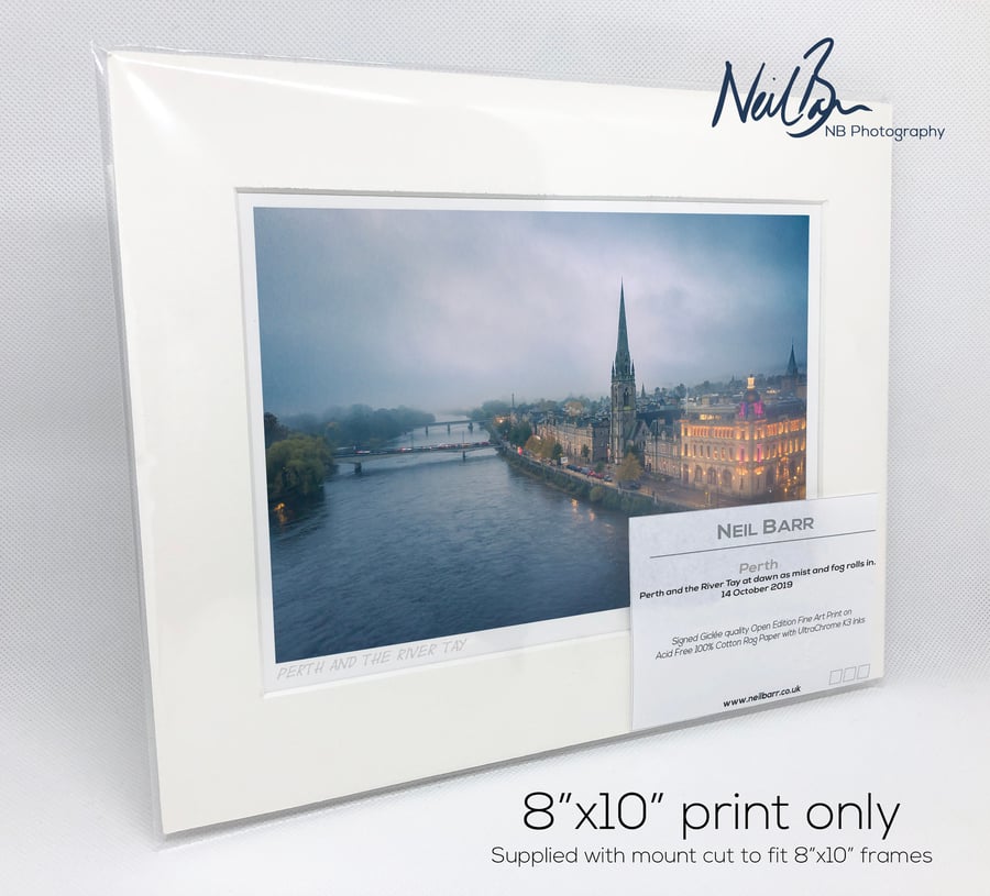 Perth & River Tay Scotland - A5 (10" x 8") Unframed Print