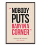 Dirty Dancing Quote Poster Print - Retro Typography Wall Art