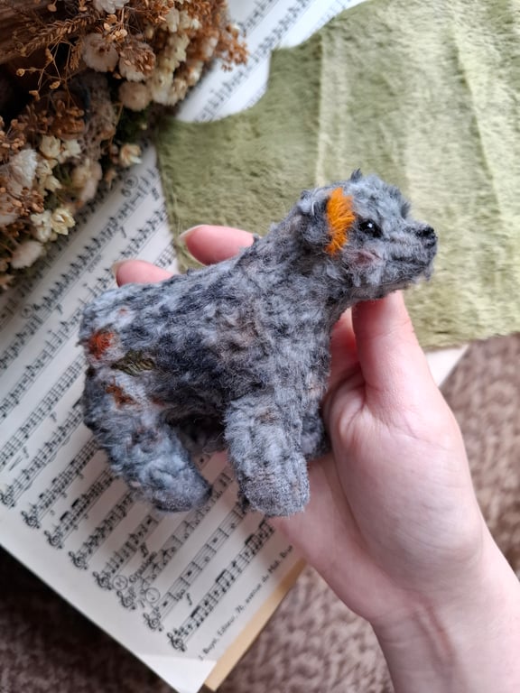 Maple - OOAK Artist Teddy Bear, Handmade Teddy Bear Plushie, Artist Doll, Autumn