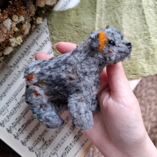 Maple - OOAK Artist Teddy Bear, Handmade Teddy Bear Plushie, Artist Doll, Autumn