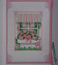 Mother's Day Card With Love On Mother's Day Window Box of Pink Roses - Image 2