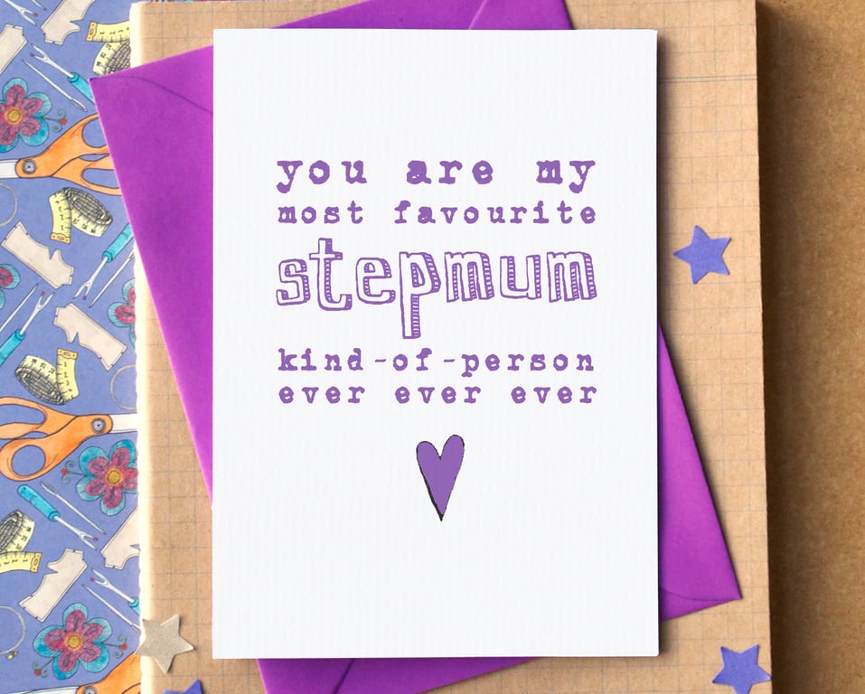Funny Favourite Stepmum Kind-of-Person Mother's Day Card
