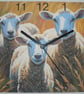 sheep wall clock ewe ,lamb clock,farming - Image 1