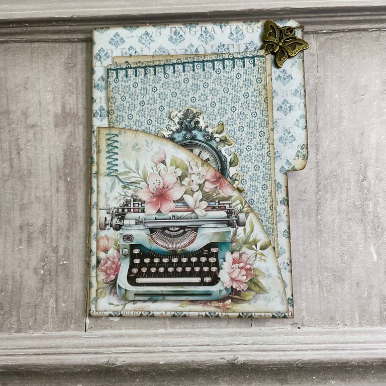 Folios - Vintage Style Mini File Folder & Cards by Carolee Crafts PB9 0036