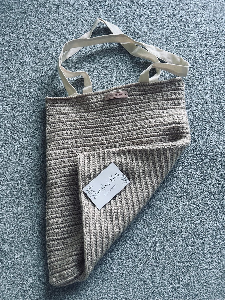 Handmade crochet tote bag