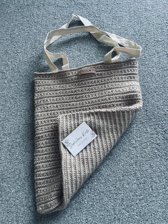 Handmade crochet tote bag