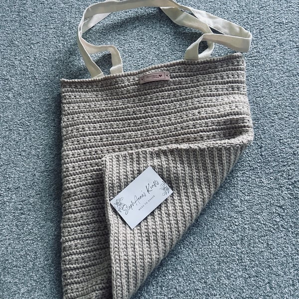 Handmade crochet tote bag