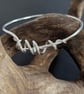 Coiled Spiral Sterling Silver Bangle - Image 3