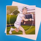 Large day Card, Bowling, 8x8inches, 20x20cms, Son, Brother, Grandson, Son in Law