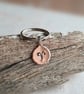 Aries Zodiac Symbol Key Ring - Hand Stamped Copper  - 7th Anniversary Gift - Image 1
