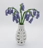 forever flowers, macrame Bluebells in a vase - Image 3