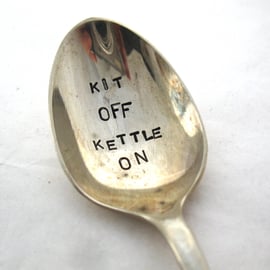 Naturist Coffee Spoon, Kit Off Kettle On