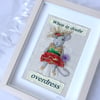 Mouse picture, sparkly fabric picture