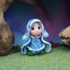 Tiny Garden Gnome 'Eno' 1.5" OOAK Sculpt by Ann Galvin