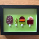 Summer lollies in glass
