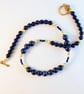 Lapis Lazuli Necklace With Swarovski Crystals - Handmade In Devon - Image 9