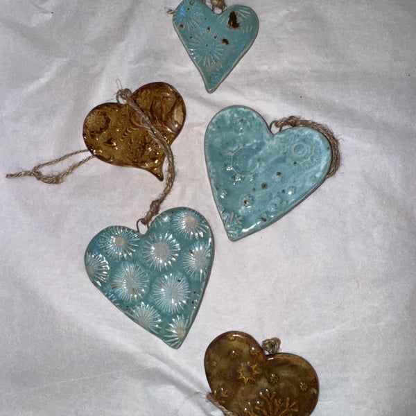 Ceramic hearts 1