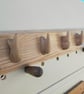 Unique Wall Orchids Oak Coat Rack - Image 3