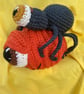 Halloween Decoration Spooky Spider on Pumpkin. Indoor Family Heirloom. Crocheted - Image 7