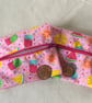 Key coin change zipper purse