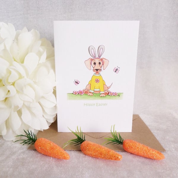Easter ‘Dash’ Bunny Ears Card - Hoppy Easter