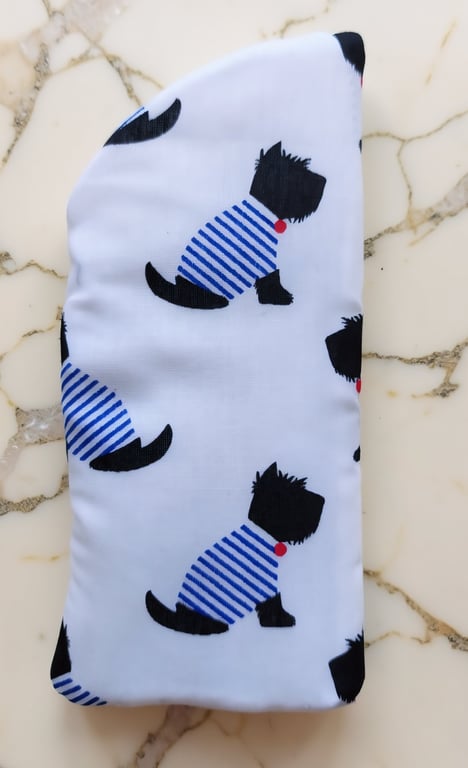 Scottie Dogs Double Sided Unique Cotton Glasses Case 