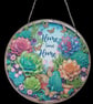Handmade home sweet home hanging sign