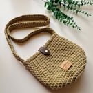 Light Green Crochet Crossbody Bag
