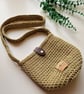Light Green Crochet Crossbody Bag
