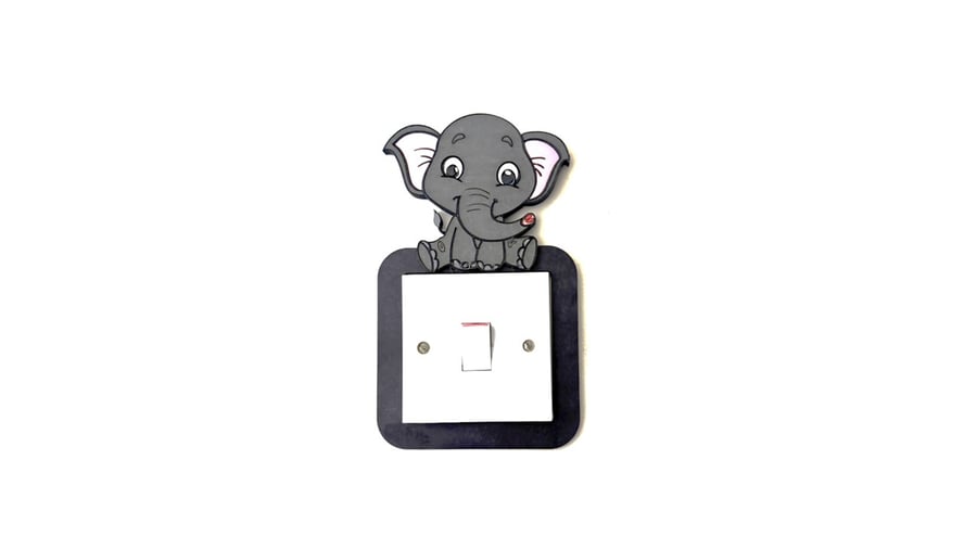 Baby Elephant Kids Light Switch Surround