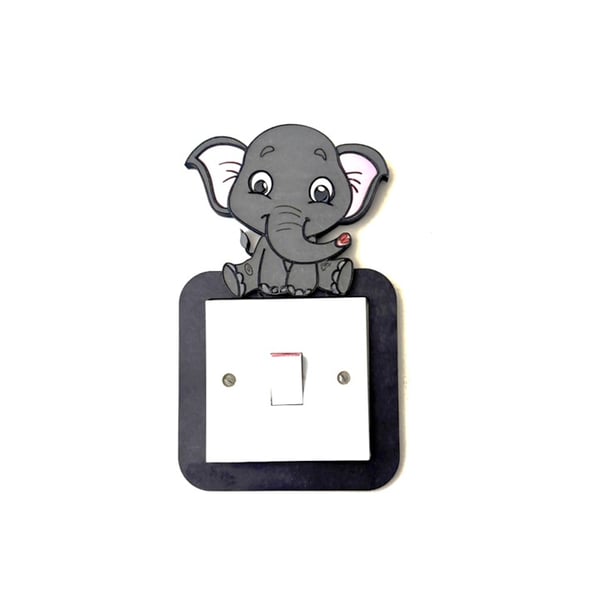 Baby Elephant Kids Light Switch Surround