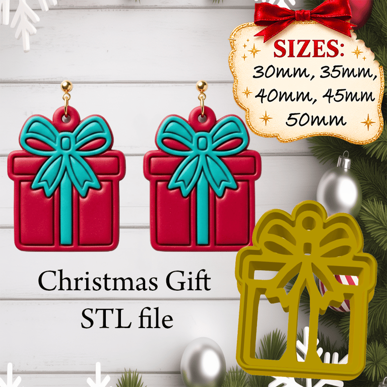 Christmas Goose clay cutter STL file for 3d printing - emailed