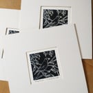 Song Thrush Lino Print.