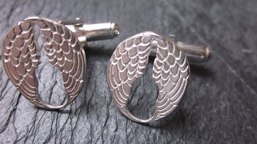 Lisbee Stainton 'Wings' Sterling Silver Cufflinks