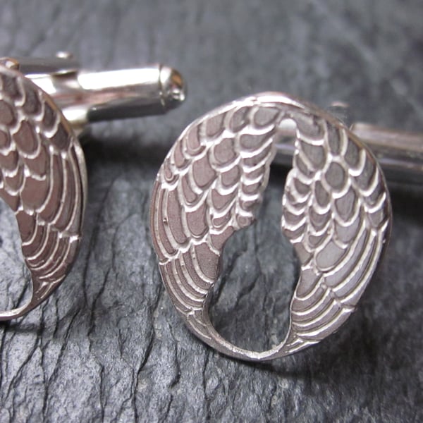 Lisbee Stainton 'Wings' Sterling Silver Cufflinks