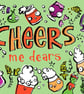 A6 "Cheers Me Dears" Thank You Postcard with cheery beers - Image 3