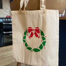 Christmas Wreath Tote Bag