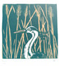 Heron mini linoprint limited edition  - Image 1