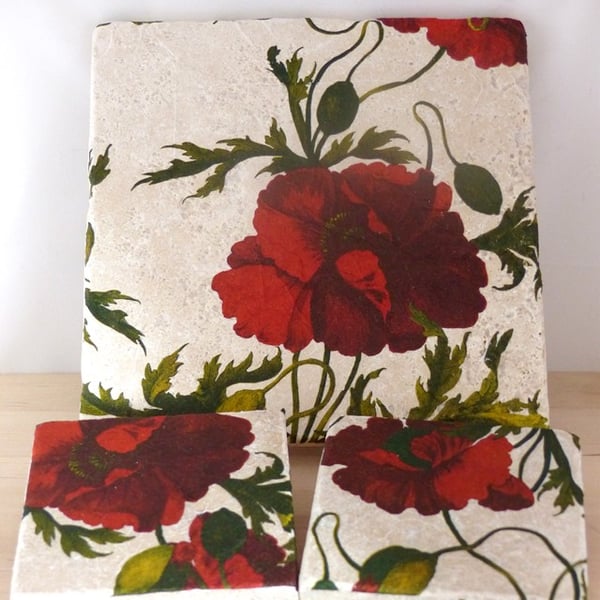 Seconds Sunday - Natural Stone Table Mat & Coasters