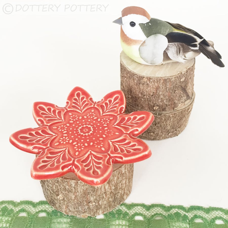 Little cupcake plate, tea party cupcake stand afternoon tea trinket dish