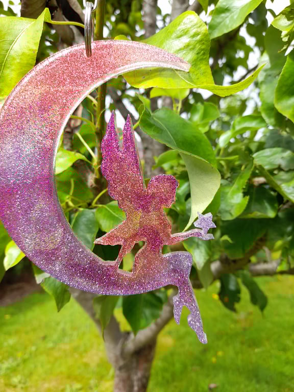 Fairy Suncatcher Hanging Ornament.