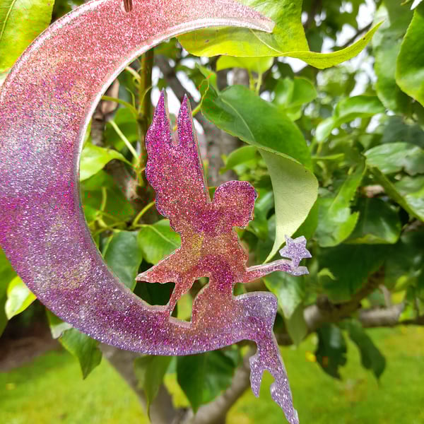Fairy Suncatcher Hanging Ornament.