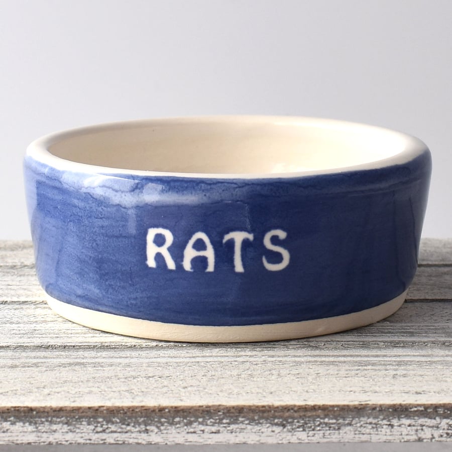 A167 Pet rat bowl RATS (UK postage free)