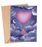 Love Heart Valentine's Day Greeting Card, Love Is In The Air, Anniversary Card. - Image 2