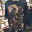 Quoth The Raven Edgar Allan Poe T-Shirt - Gothic Literary Apparel