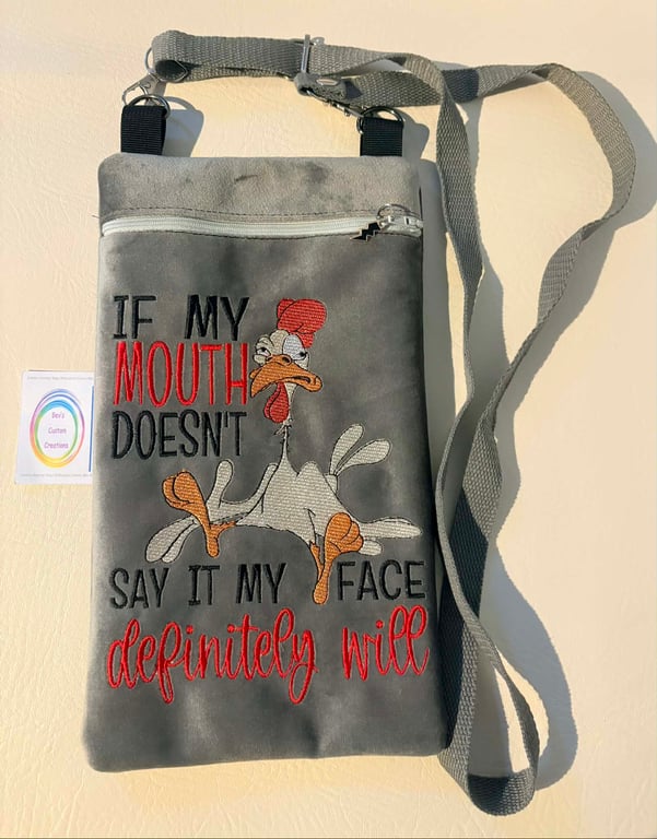 Embroidered If my mouth......