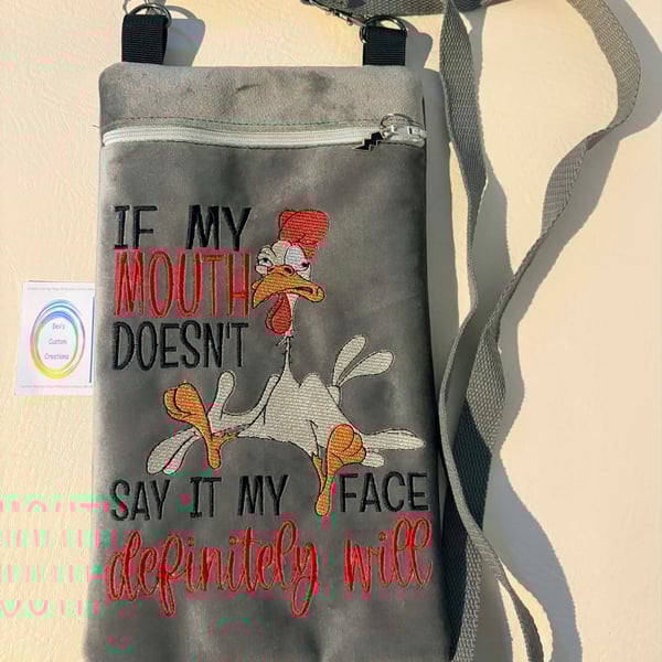 Embroidered If my mouth......