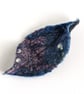 Felted leaf brooch : blue and pink - Image 5