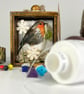Birthstone Personalised Keepsake Gift in Wooden Box. Robin Textile Art - Image 9