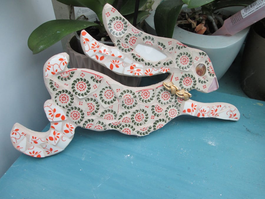 Mosaic Running Hare